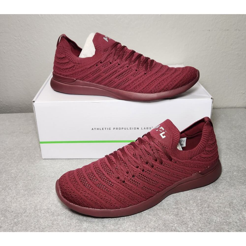 Athletic Propulsion Labs Men's Techloom Wave US Size 12 Oxblood/Metallic Silver